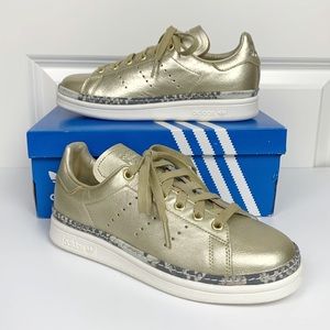 Adidas Stan Smith New Bold Sneakers - Gold - 6